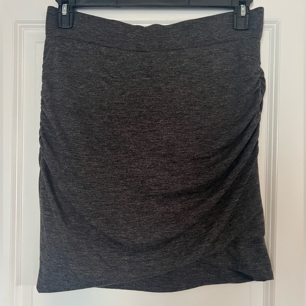 Banana Republic Fitted Ruched Skirt Gray Sz M